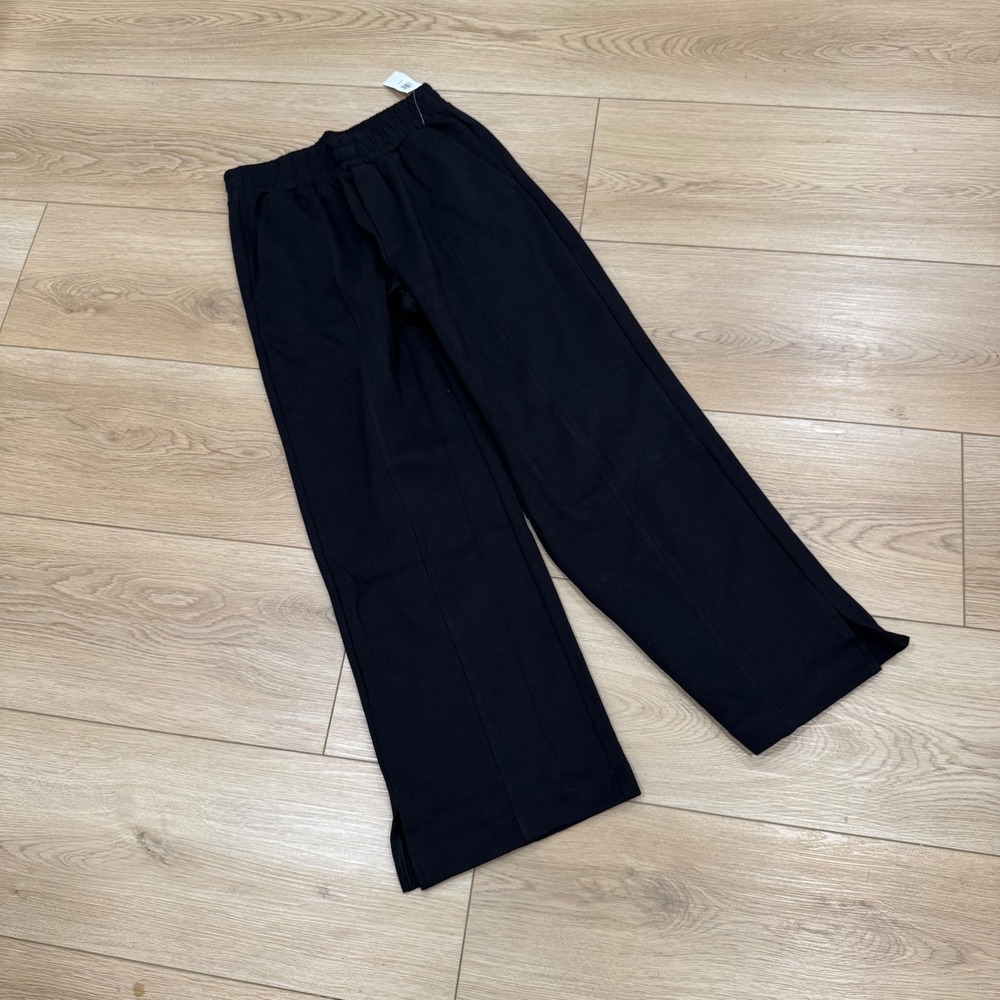Old Navy Active Dynamic Fleece Wide Leg Pants Black S Petite 494844-00-1